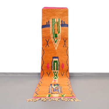 Moroccan Vintage Runner Rug 2.3 x 10.3 feet - Ettilux Home